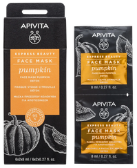 APIVITA Express Beauty With Oumpkin (8 ml) sejas maska, 2 gab.