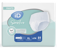 ID Sensitive Pants Extra Plus XL (130-170 cm) biksītes, 14 gab.