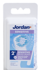 JORDAN Sensitive elektriskās zobu birstes uzgaļi, 2 gab.