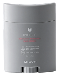 MIZON Inout Smooth Mineral Sun Stick SPF 50 PA++++ saules aizsarglīdzeklis, 26 g