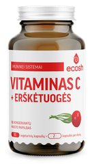 ECOSH Vitaminas C su erškėtuogėmis kapsulės, 90 vnt.