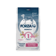 FORZA10 Monodiet Medium Adult Ar Cūku Un  Kartupeļiem, Suņiem sausā barība, 1.5 kg