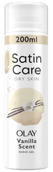 GILLETTE Satin Care Dry Skin Olay Vanilla Cashmere skūšanas želeja, 200 ml