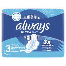 ALWAYS Ultra Night higiēniskās paketes, 7 gab.
