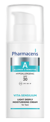 PHARMACERIS A Vita-Sensilium SPF30, Viegls, Mitrinošs sejas krēms, 50 ml