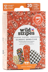WILD STRIPES Classic Sensitive Fashion plāksteris, 20 gab.