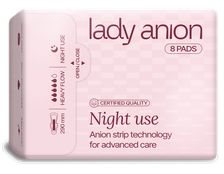 LADY ANION naktiniai  higieniniai paketai, 8 vnt.