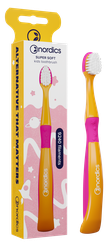 NORDICS Super Soft 3+ Orange zobu birste, 1 gab.