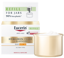 EUCERIN Hyaluron Filler + Elasticity, SPF 30, Refill sejas krēms, 50 ml