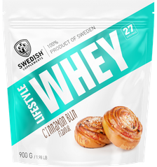 SWEDISH SUPPLEMENTS Lifestyle Whey Cinamon Bun pulveris, 900 g
