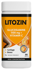 LITOZIN  Glucosamine 1100mg + Vitamin C tabletes, 90 gab.
