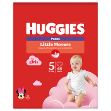 HUGGIES Pants S5 pull-up for girls, 12-17kg, box biksītes, 68 gab.