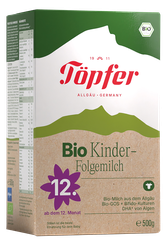 TOPFER Bio, Bērniem pēc 12 mēnešu vecuma, Bioloģisks piena maisījums, 500 g