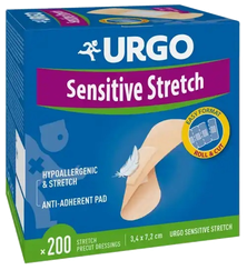 URGO Sensitive Strech elastīgs plāksteris, 200 gab.