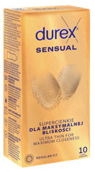 DUREX Sensual prezervatīvi, 10 gab.