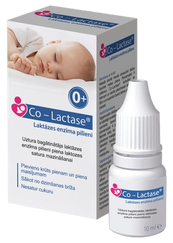 CO-LACTASE Laktāzes Enzīma pilieni, 10 ml
