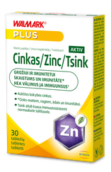 WALMARK Zinc Aktiv tabletes, 30 gab.