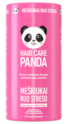 HAIR CARE PANDA Meškiukai nuo streso kramtomosios pastilės, 60 vnt.