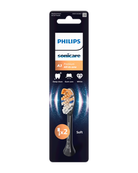 PHILIPS Sonicare Premium All-in-One (melni) elektriskās zobu birstes uzgaļi, 2 gab.