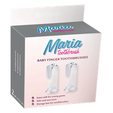 MARIA Baby Finger uzpirksteņi zobu tīrīšanai, 2 gab.