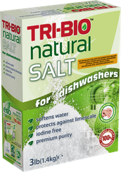 TRI-BIO Natural Salt trauku mazgājamajām mašīnām, 1400 g