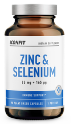ICONFIT Zinc + Selenium kapsulės, 90 vnt.