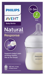 PHILIPS Avent Natural Response 0m+ knupis ar pudeli, 1 gab.