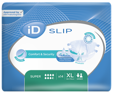 ID Expert Slip Super XL (120-170 cm) autiņbiksītes, 14 gab.