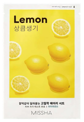 MISSHA Airy Fit Lemon sejas maska, 19 g