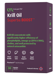 LYL Krill Oil Superba BOOST kapsulas, 30 gab.
