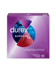 DUREX Surprise Me prezervatīvi, 40 gab.