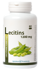 APTIEKAS PRODUKCIJA Lecitīns 1200 mg kapsulas, 60 gab.