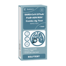 TESTERA SARS-CoV-2/FluA/FluB+ADV/RSV Antigēna Noteikšanas tests, 1 gab.