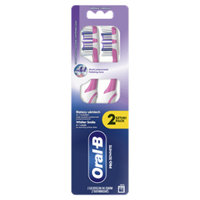 ORAL-B Pro-3DWhite, Whitening Clean, Medium zobu birste, 2 gab.