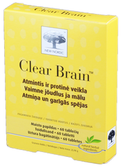 NEW NORDIC Clear Brain tabletes, 60 gab.