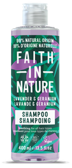 FAITH IN NATURE Lavender & Geranium šampūns, 400 ml