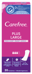 CAREFREE  Plus Fresh Large ikdienas ieliktnīši, 20 gab.