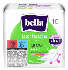BELLA Ultra Green higiēniskās paketes, 10 gab.