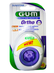 GUM Ortho 50 reizēm zobu diegs, 1 gab.