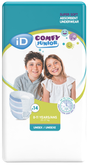 ID Comfy Junior 8-11 gadi, 25–37 kg, biksītes, 14 gab.