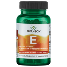 SWANSON Vitaminas E (Natūralus),  kapsulės, 100 vnt.