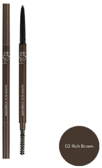BOM Super Slim Eyebrow 02 Rich Brown uzacu zīmulis, 0.1 g