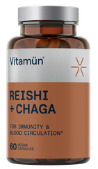 VITAMUN Reishi + Chaga kapsulas, 60 gab.