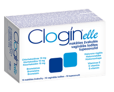 CLOGIN   Elle vaginālās lodītes, 10 gab.
