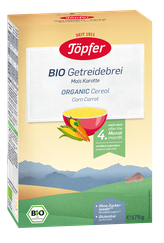 TOPFER Burkānu Bio Kukurūzas no 4 mēn. biezputra, 175 g