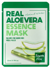 FARMSTAY Real Aloe Vera auduma sejas maska, 1 gab.
