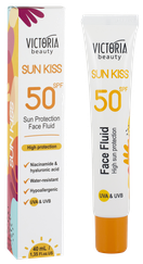 VICTORIA BEAUTY Sun Kiss SPF 50 Face Fluid saules aizsarglīdzeklis, 40 ml