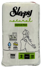 SLEEPY Natural New Long ikdienas ieliktnīši, 32 gab.