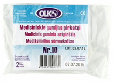 OLKO  Medical medicīniskie gumijas pirkstiņi, 10 gab.