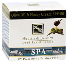 HEALTH&BEAUTY Dead Sea Minerals Olive Oil & Honey sejas krēms, 50 ml